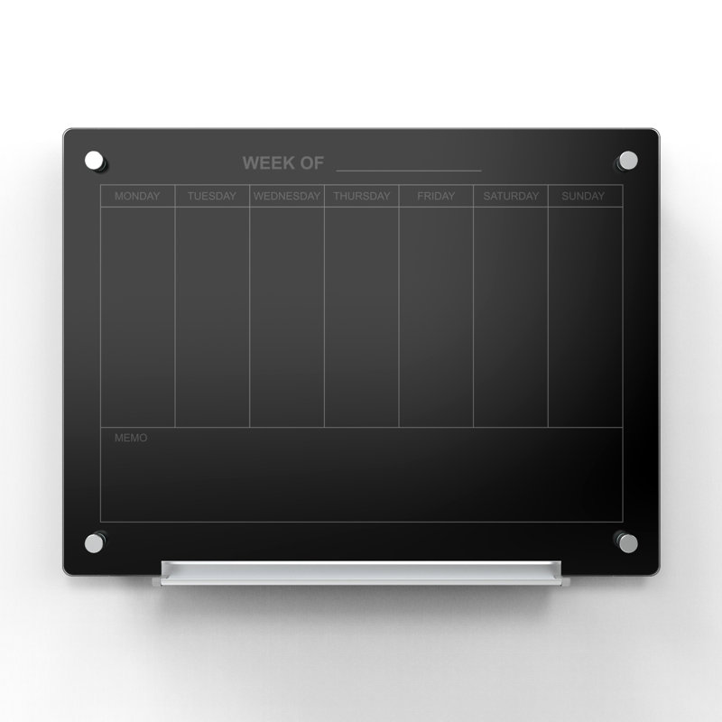 Tableau effaçable à sec mural audio-visuel, Noir