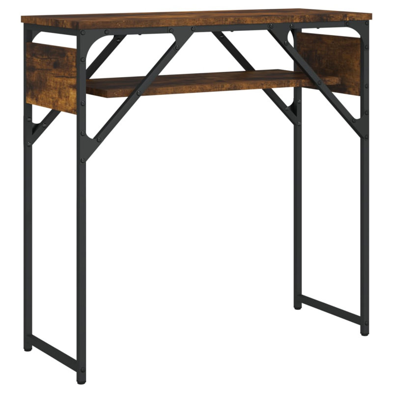 Fishel Console Table, 75cm H x 105cm W x 30cm D, Smoked Oak