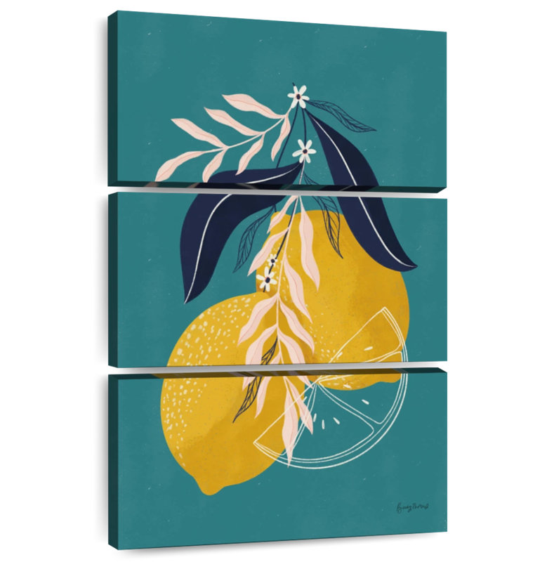 Yarlin Lemons Blue, 38'' H x 24'' W