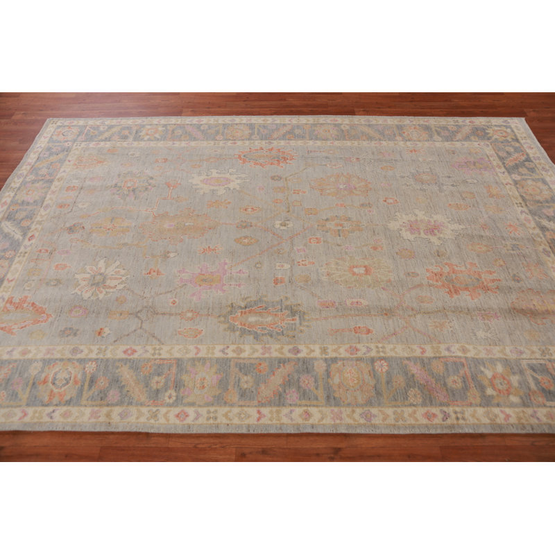 Tapis turc Oushak en laine 6 x 9