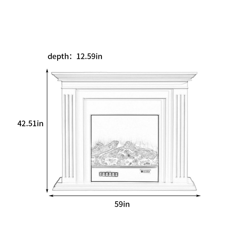 Fillmore, 42.51" H x 59" W x 12.59" D