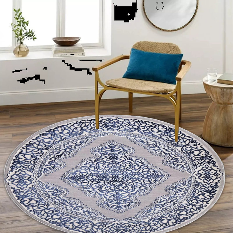 Round Makale 120cm X 120cm Area Rug