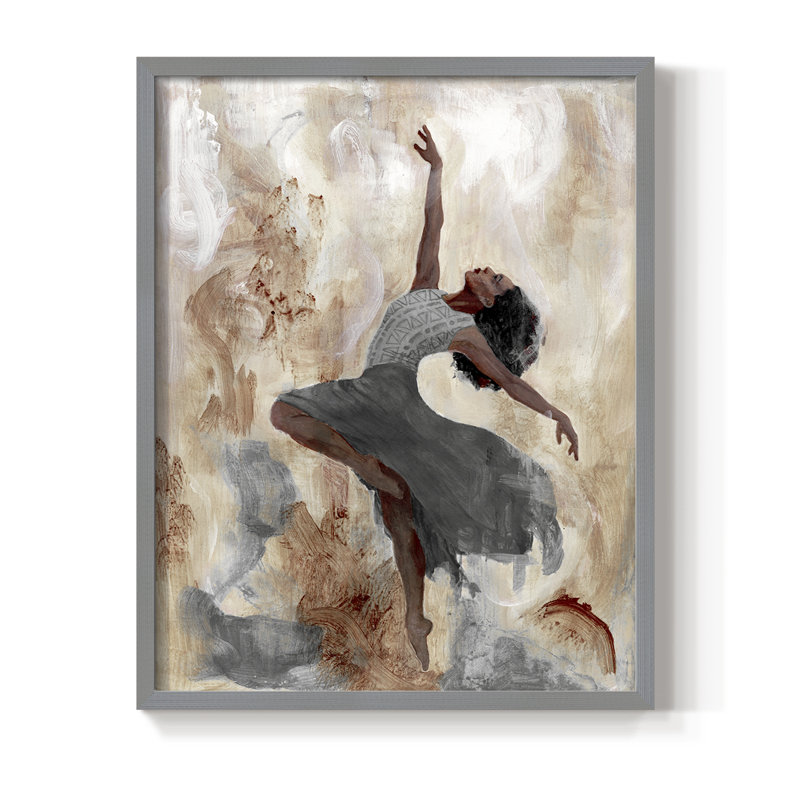 Beautiful Dancer I, reproduction encadrée - bois massif, H 30 po x l 24 po, Gris