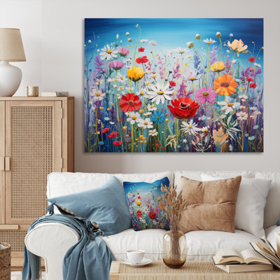«Wildflowers Burst Of Blossoms», reproduction sur toile