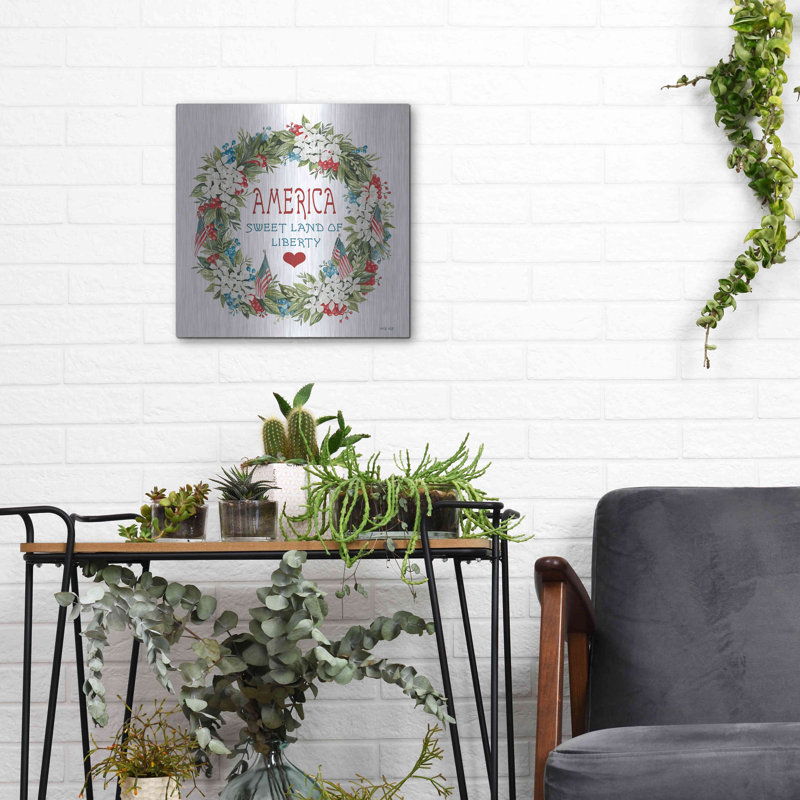 «America Wreath» par Cindy Jacobs, H 12 po x l 12 po