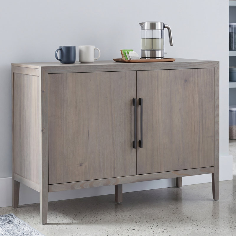 47" Kitchen Pantry With Adjustable Shelves, Gray