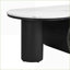 Table basse ovale en métal 47,24 po avec tiroir de rangement et pieds réglables pour le salon-302806192-302806194