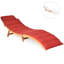 Chaise de patio pliante avec coussins McAlester