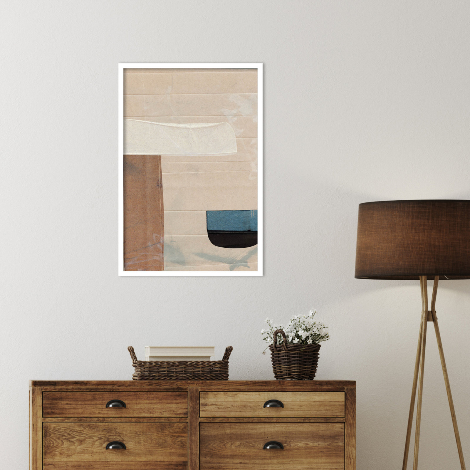 Cleve "Sauna Serenity" Print by Dan Hobday, White, 33" H x 23" W
