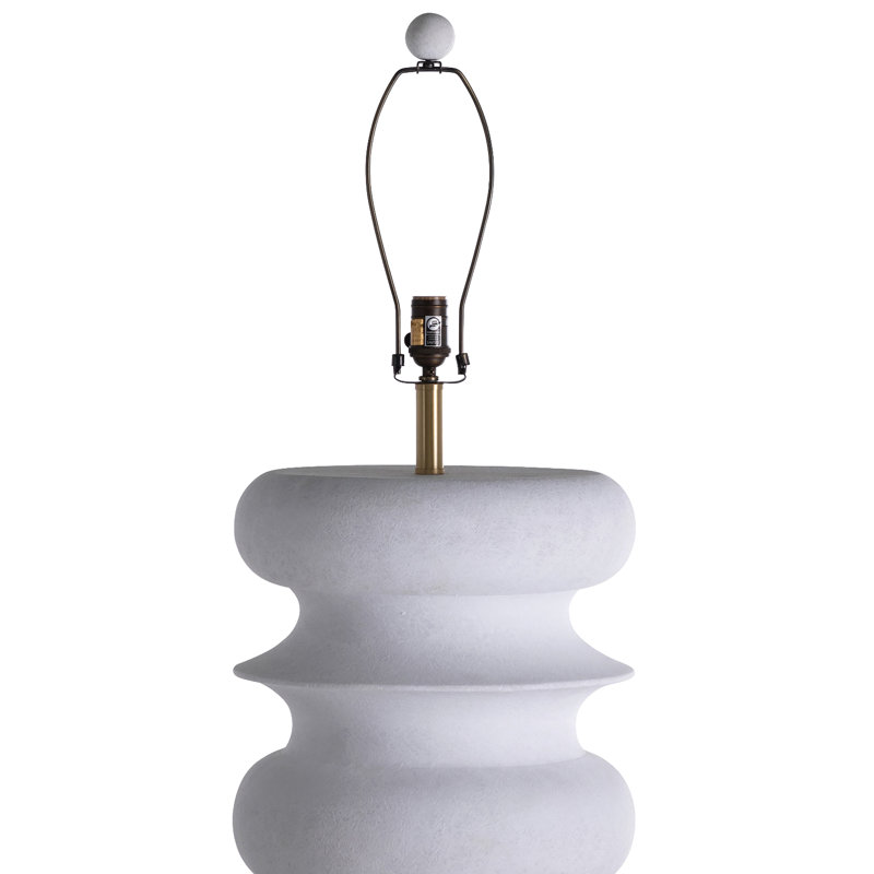 Claudius Table Lamp, Plaster White