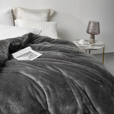  Édredon surdimensionné gris anthracite