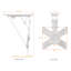Mount-it Single Screen Ceiling Mount