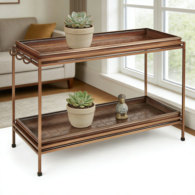 Large 2-Tier Boot Tray For Entryway And Mudroom, All-Weather Floor Protector For Shoes, Boots, Plants, And Pet Bowls With Anti-Slip Base