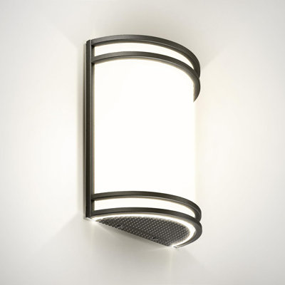 LED Indoor Wall Mount Light Fixture - Modern Interior Brushed Nickel Wall Sconce Lighting