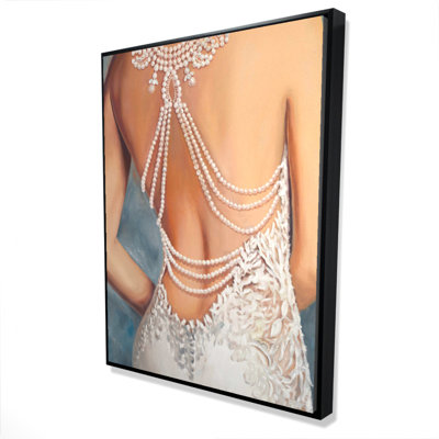 Wedding Dress Print On Canvas