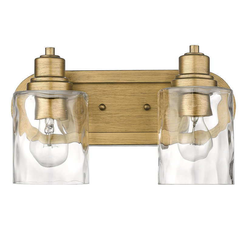 Meuble-lavabo 2 lumières 2 lumières, Or antique