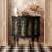 Modern Black Solid Wood Accent Cabinet-1705956459
