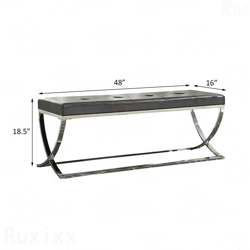 Banc - Pieds courbés en bois