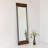 Modern Cheval Mirror with Metal Frame, 19.7 x 66.9 x 1.2 inches | Elegant Walnut and Fume Finish | Full-Length Design, Perfect for Bedrooms and Dressing Rooms | Stylish and Durable Home Décor-111014742