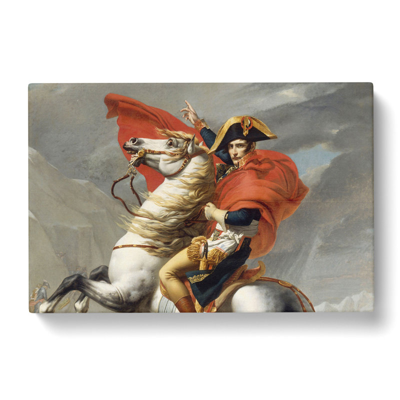 Napoleon At The Great St. Bernard by Jacques Louis-David - Wrapped Canvas, 35cm H x 50cm W x 3cm D