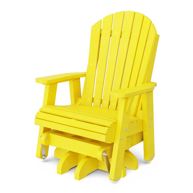 Heritage Single Swivel Glider, Lemon Yellow