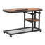 Table d'appoint en forme de C, réglable en hauteur (80 cm), avec roulettes et plateau inclinable.