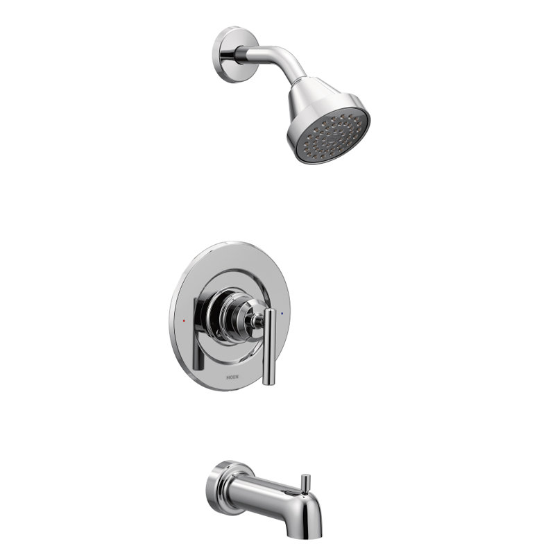 Gibson Pressure Balance Tub and Shower Faucet with Lever Handle, Chrome