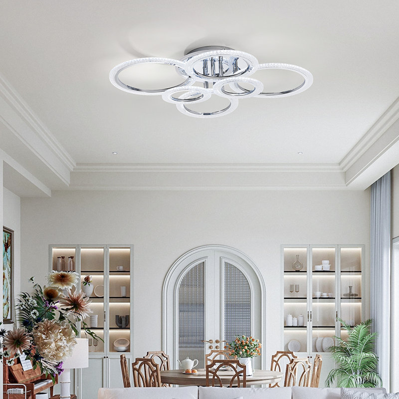 Aluminium LED Semi Flush Mount