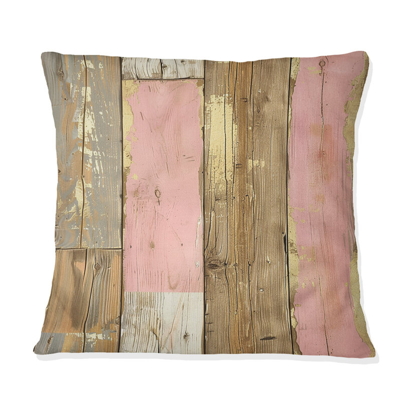 Coussin Vintage Barnwood Charm VII - Country, H 16 po x l 16 po, Carrée