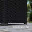 Outsunny 253L Garden Storage Box Rattan Deck Box Patio Rattan Black