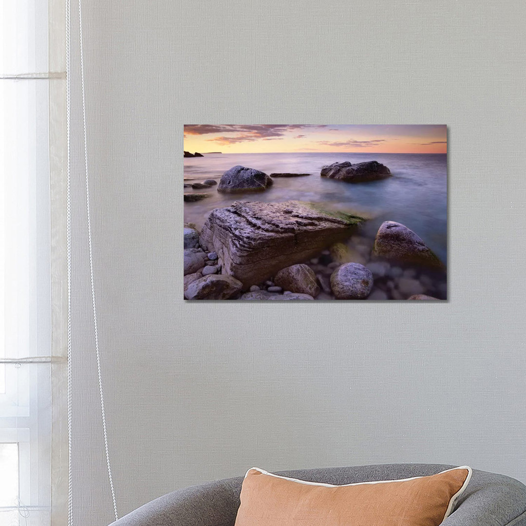 Coastal Rocks, Bruce Peninsula National Park, Ontario, Canada by Tim Fitzharris - Wrapped Canvas Print