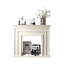 Foyer autoportant en bois manufacturé beige-1342308368