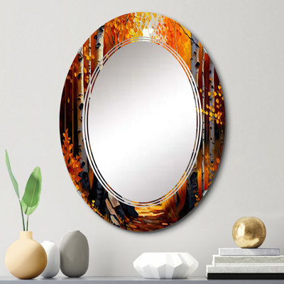 Chemin dans la forêt V - Miroir mural paysage forêt