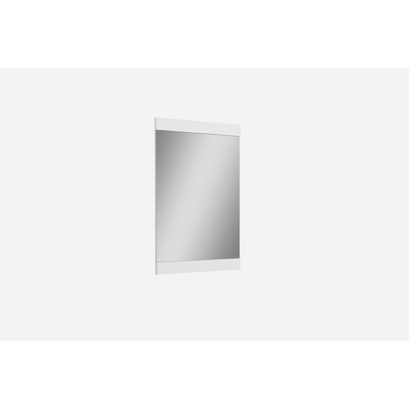 Hailee Wood Mirror, White, 45" H x 32" W