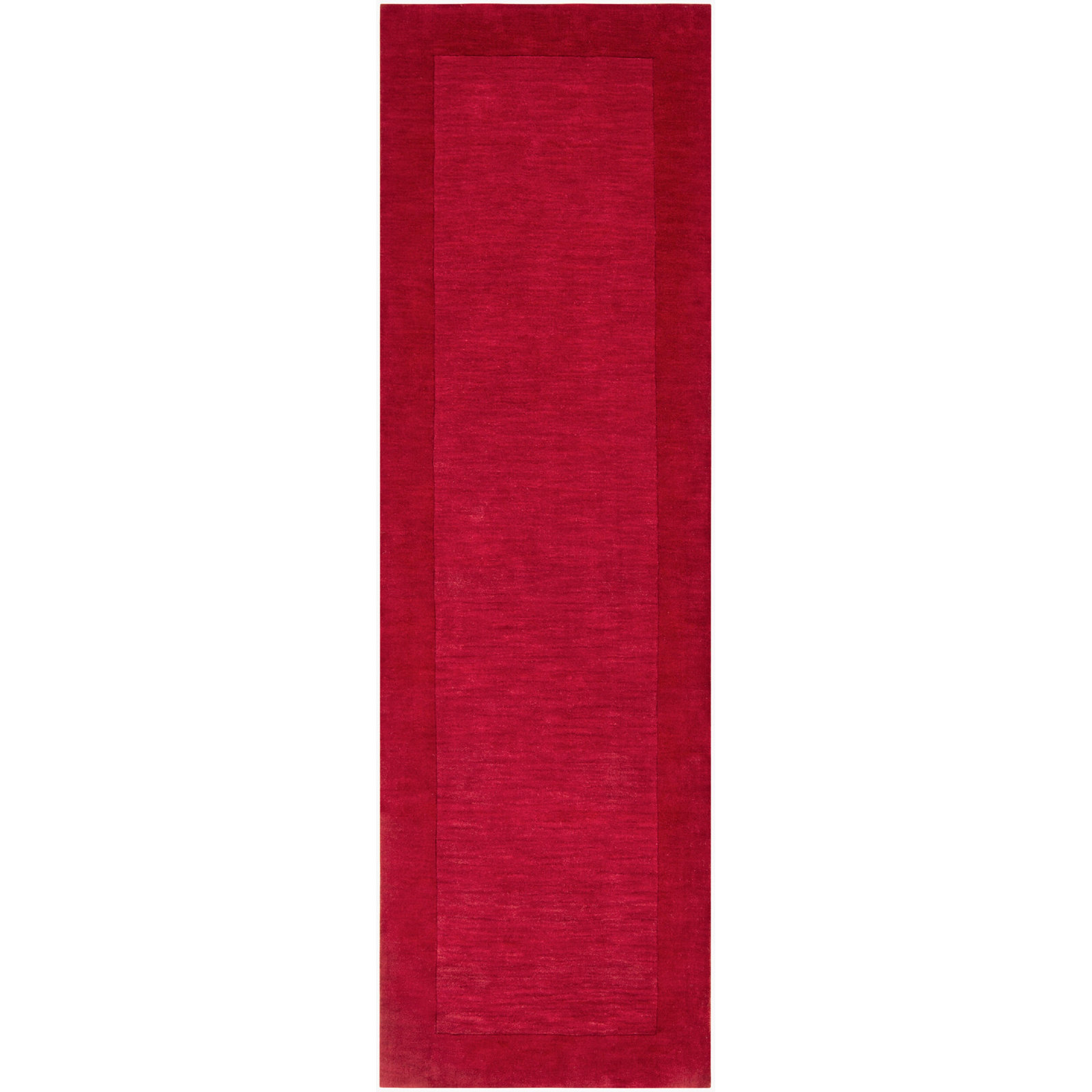 Dolma Handmade Wool Red Rug, Runner 2'6" x 8'