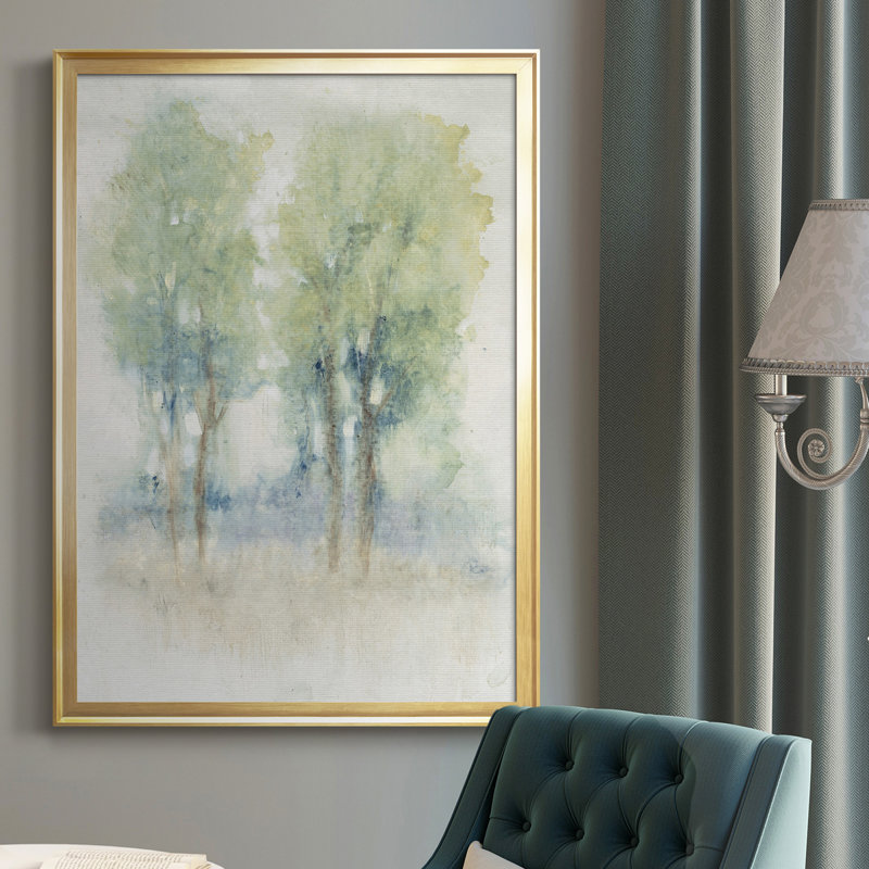 «Spontane Landscape I», toile encadrée de qualité supérieure - prête à être accrochée, H 24,5 po x l 18,5 po x P 1 po