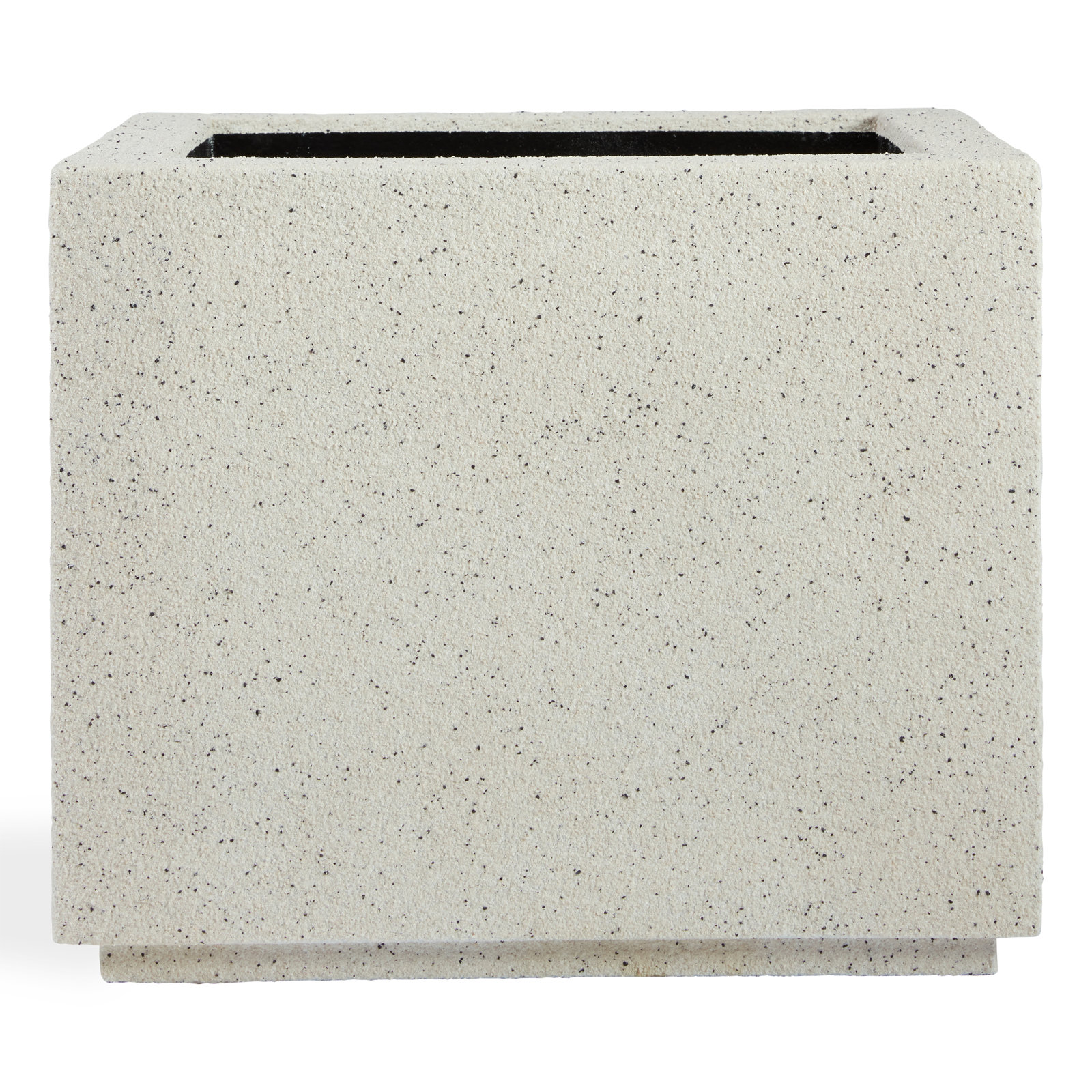 Gita 23" Planter Box, White Granite