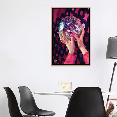 Barbie Retro Disco Dream In Pink - Wall Art Print - Framed Canvas