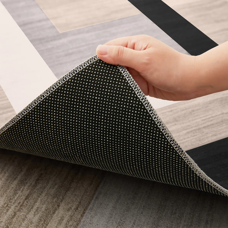 MILO Neutral Geometric Machine Tufted Area Rug, Rectangle  120 x 170 cm