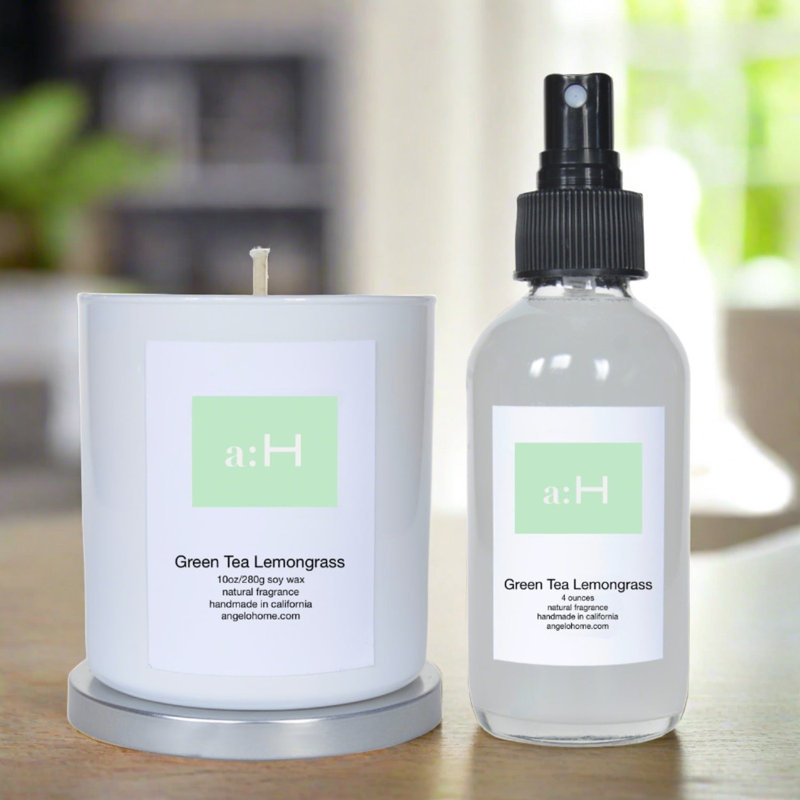A: H Bougie thé vert citronnelle