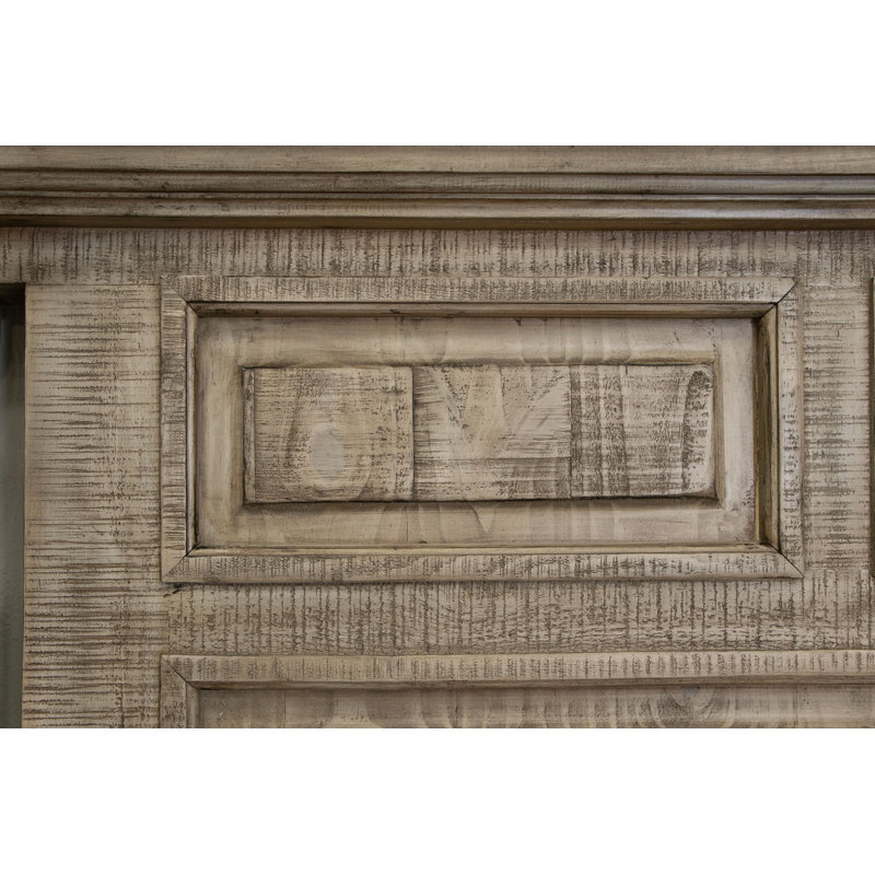 Natural Stone Solid Wood Standard Bed