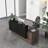 Rectangle Synthetic Laminate Reception Desk-1626850404