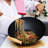 JOYCE CHEN 14 in. Non-Stick Enameled Cast Iron Wok Set with Lid