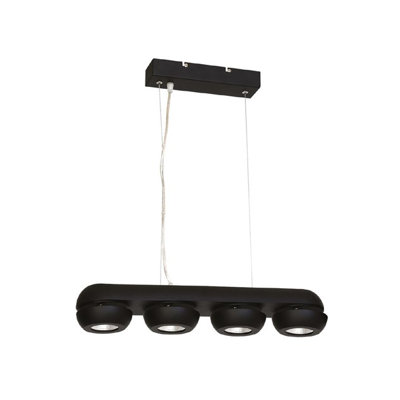 Camdin 4 - Light Black LED Kitchen Island Pendant