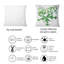 Carré, dessin rétro de plantes sauvages - coussin décoratif traditionnel-60157877