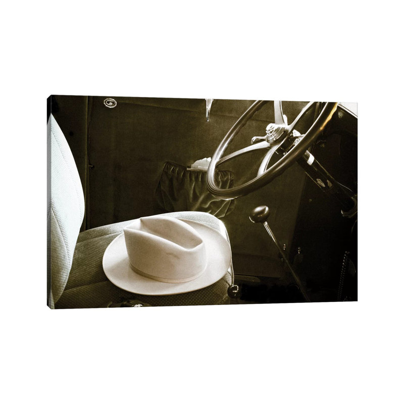 Interior of an Antique Car, Santa FE, New Mexico, USA. 1 Piece Wall Art on Canvas, 30.48cm H x 45.72cm W x 1.9cm D