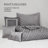 Luxury Grey Bedding Set, Polyester Jacquard, Modern Bedroom Elegance