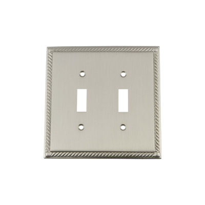 Rope 2-Gang Toggle Light Switch Wall Plate