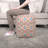 Fabric Upholstered Pouf Ottoman