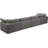 Cozy 158" Velvet Square Arm Modular Sofa with Reversible Cushions-1916682530